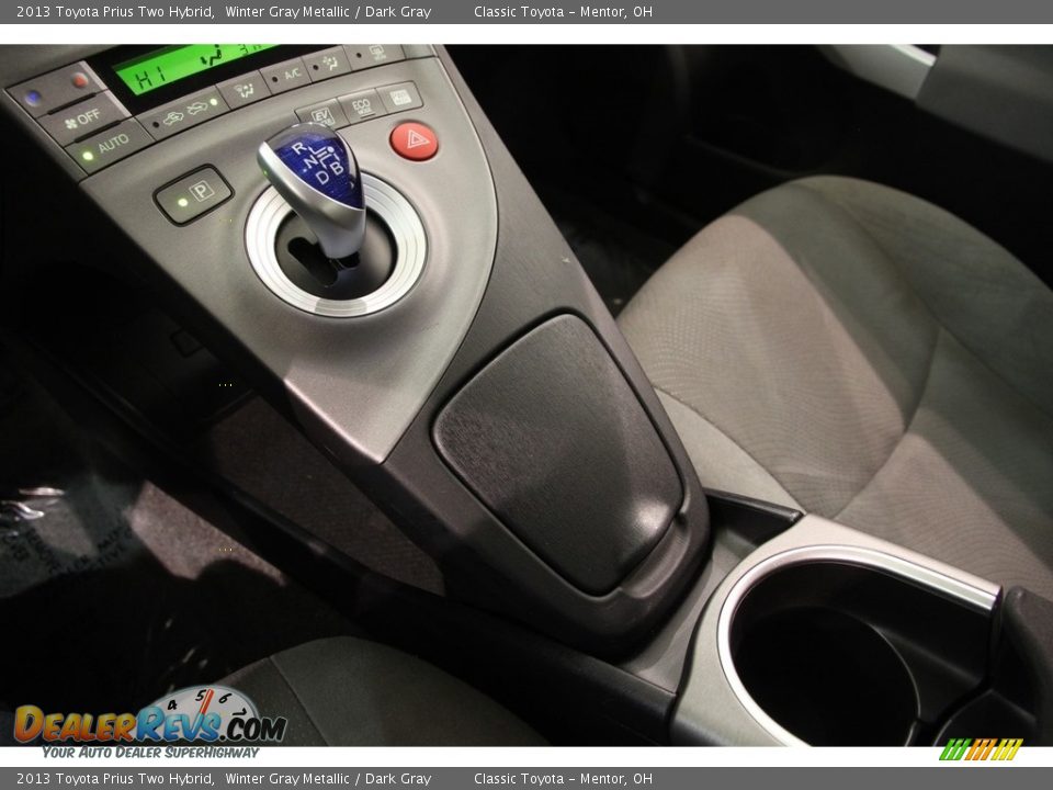 2013 Toyota Prius Two Hybrid Winter Gray Metallic / Dark Gray Photo #11