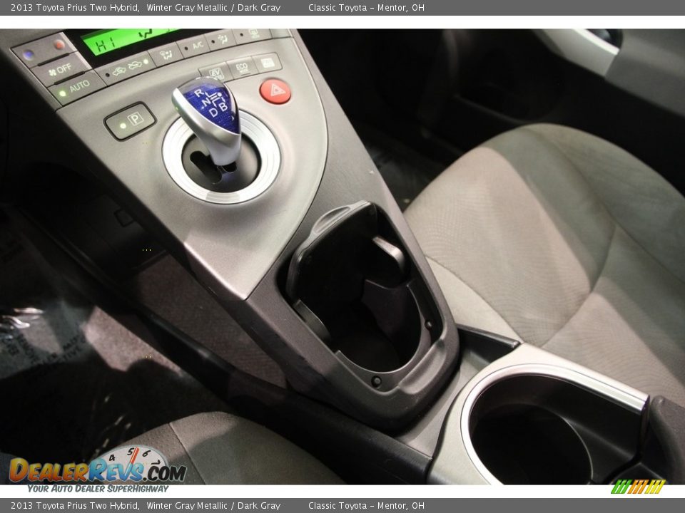 2013 Toyota Prius Two Hybrid Winter Gray Metallic / Dark Gray Photo #12