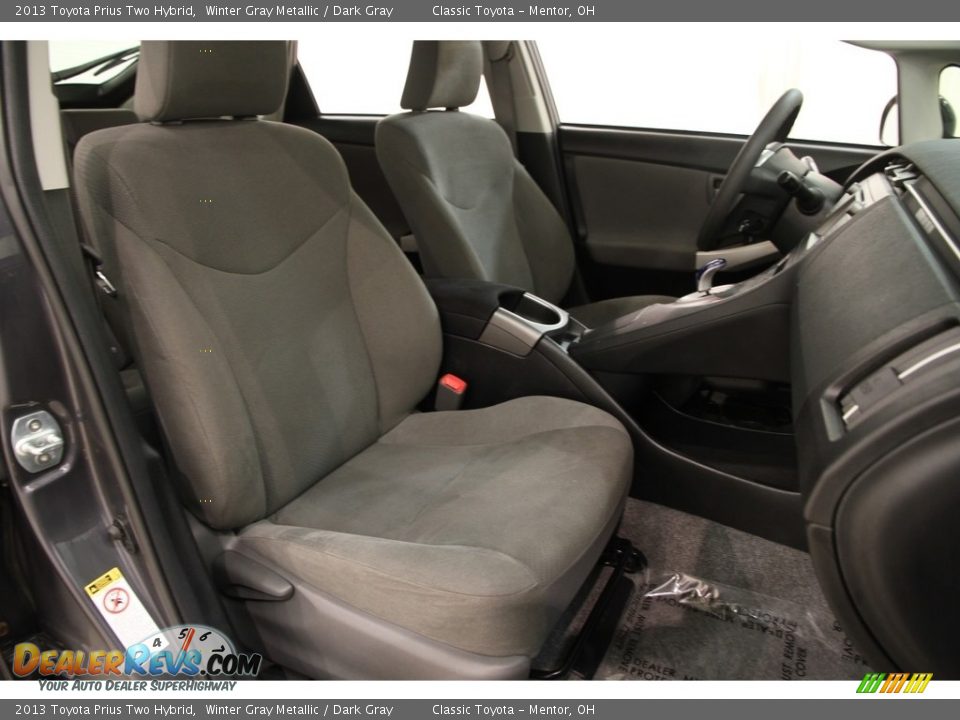 2013 Toyota Prius Two Hybrid Winter Gray Metallic / Dark Gray Photo #13