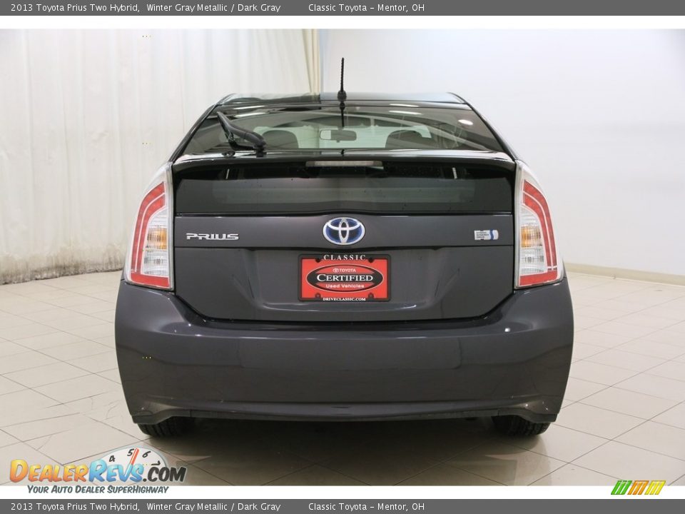 2013 Toyota Prius Two Hybrid Winter Gray Metallic / Dark Gray Photo #16