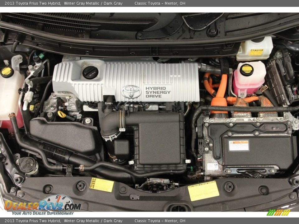 2013 Toyota Prius Two Hybrid Winter Gray Metallic / Dark Gray Photo #17