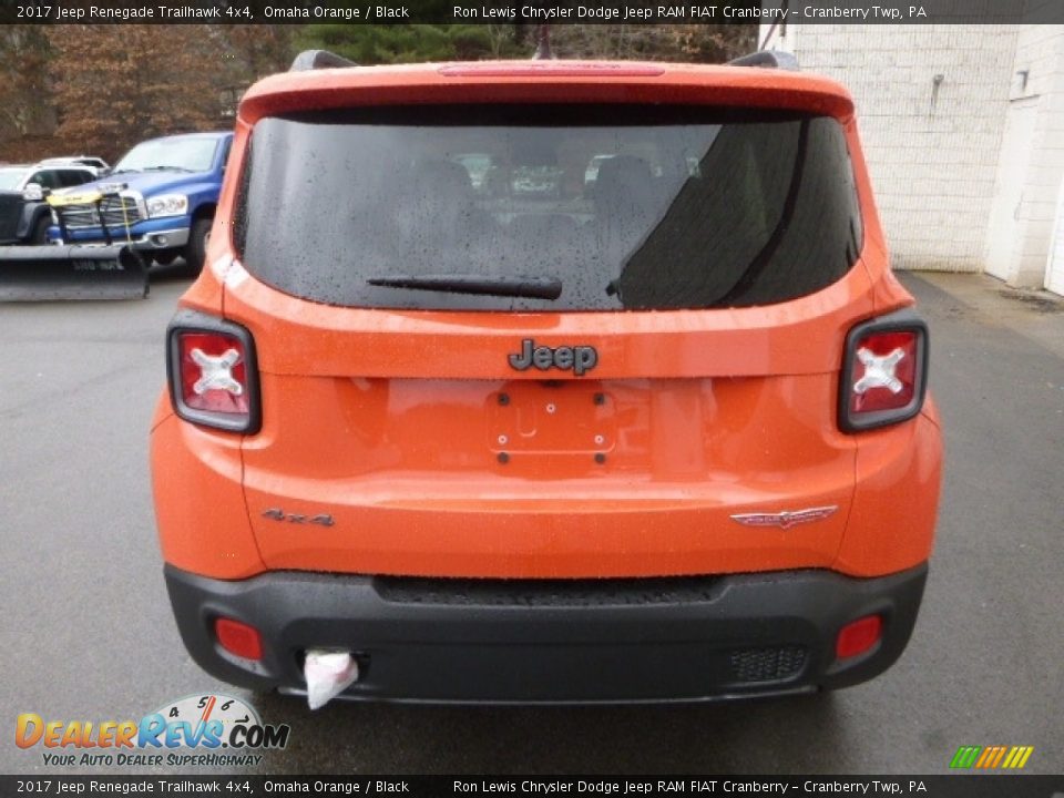 2017 Jeep Renegade Trailhawk 4x4 Omaha Orange / Black Photo #6