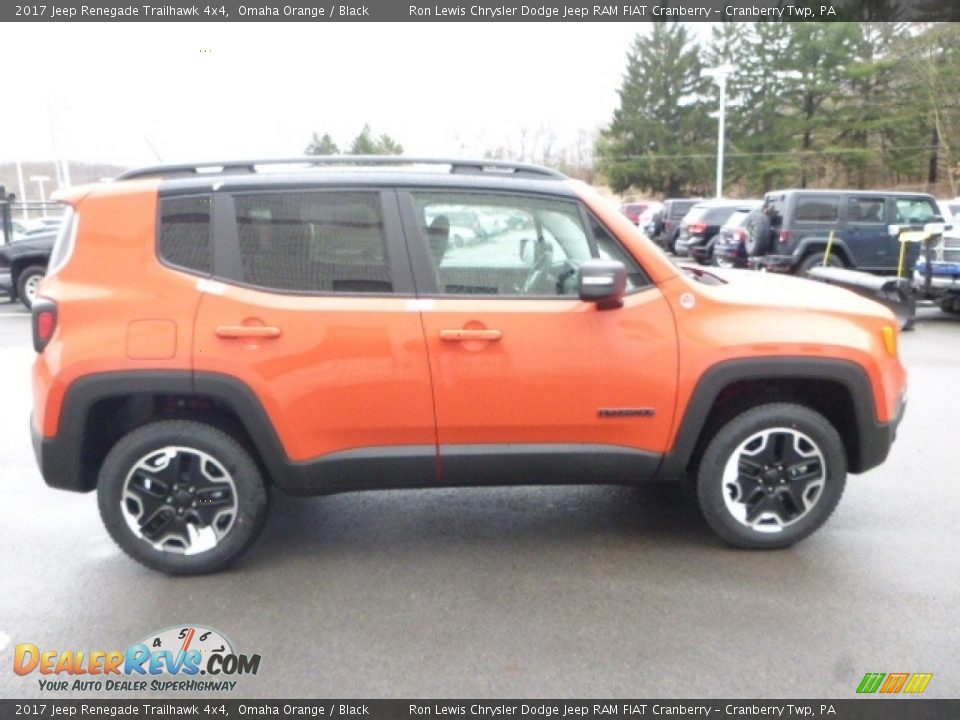 2017 Jeep Renegade Trailhawk 4x4 Omaha Orange / Black Photo #8