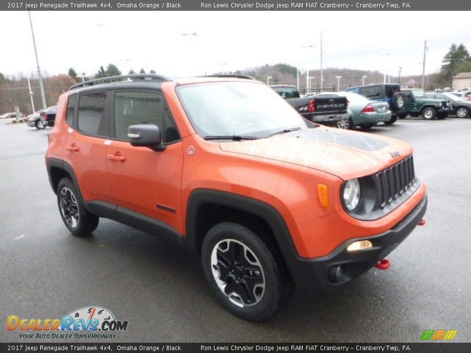 2017 Jeep Renegade Trailhawk 4x4 Omaha Orange / Black Photo #11