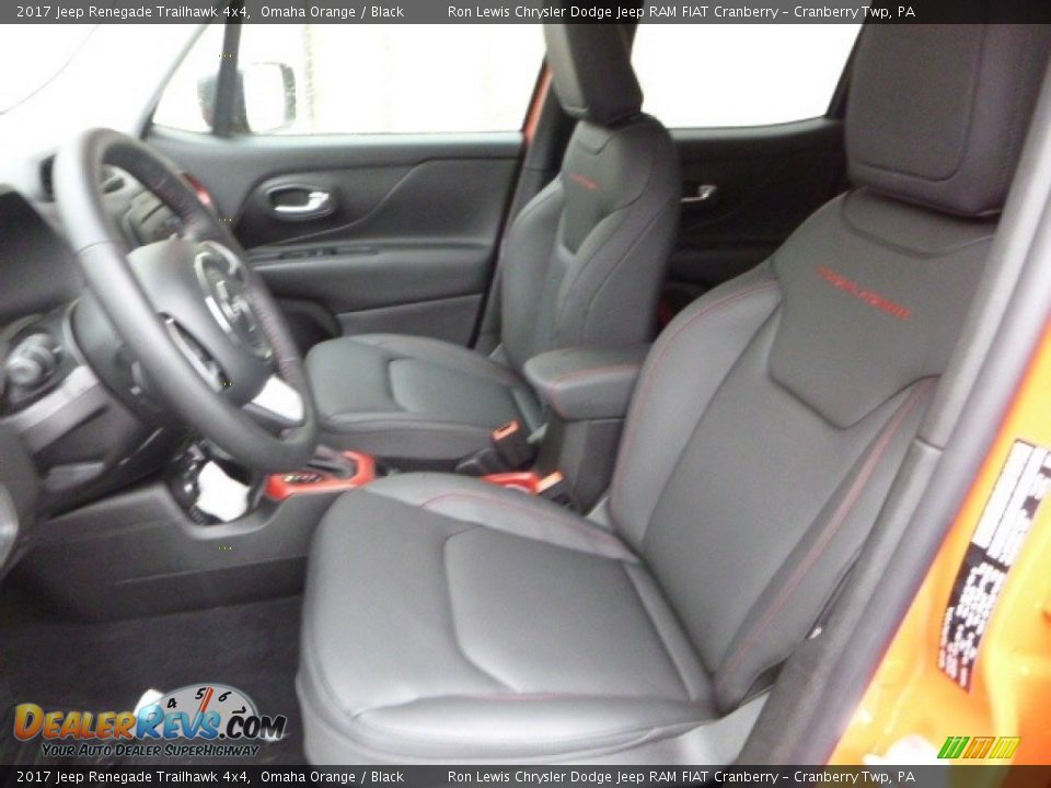2017 Jeep Renegade Trailhawk 4x4 Omaha Orange / Black Photo #13