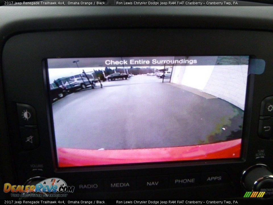 2017 Jeep Renegade Trailhawk 4x4 Omaha Orange / Black Photo #18