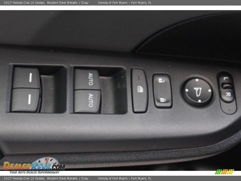 2017 Honda Civic LX Sedan Modern Steel Metallic / Gray Photo #8