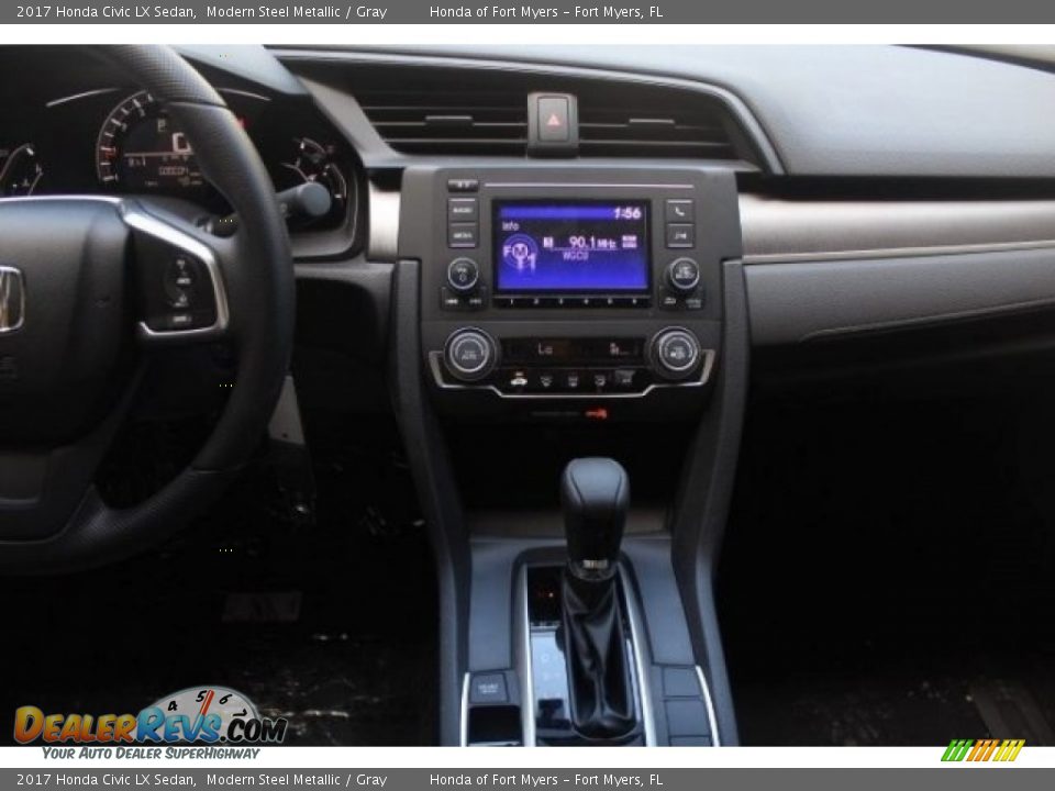 2017 Honda Civic LX Sedan Modern Steel Metallic / Gray Photo #15