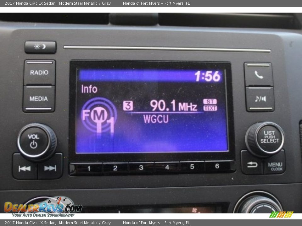 2017 Honda Civic LX Sedan Modern Steel Metallic / Gray Photo #16