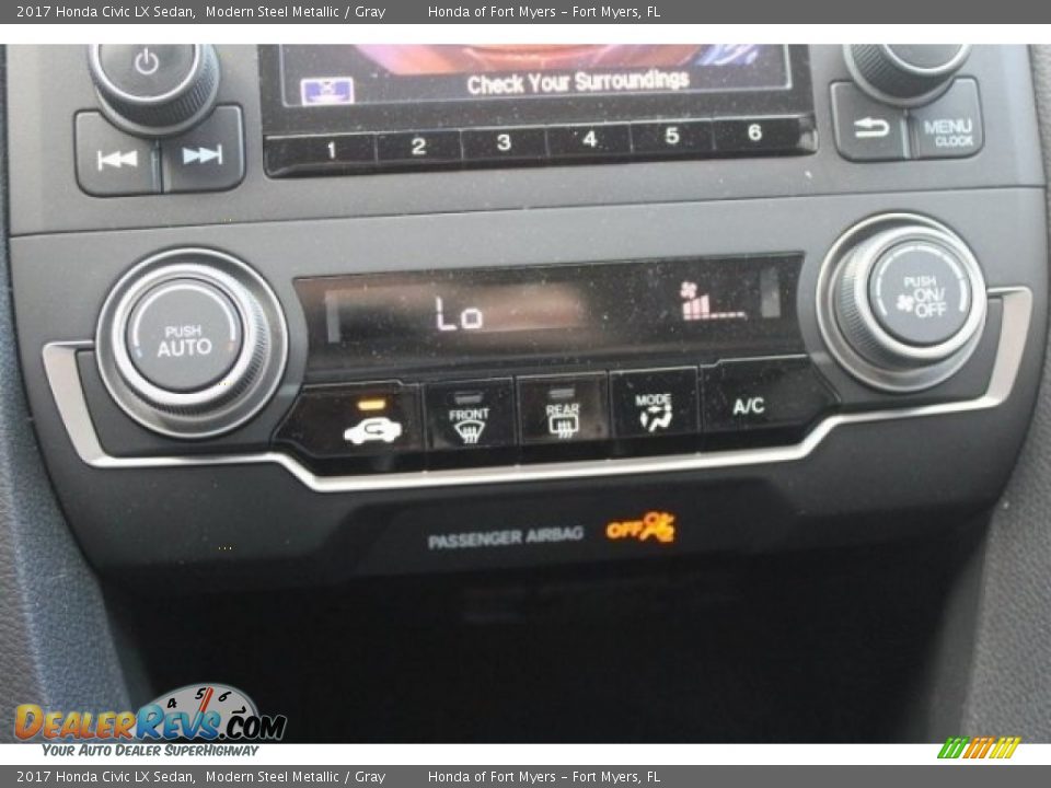 2017 Honda Civic LX Sedan Modern Steel Metallic / Gray Photo #18