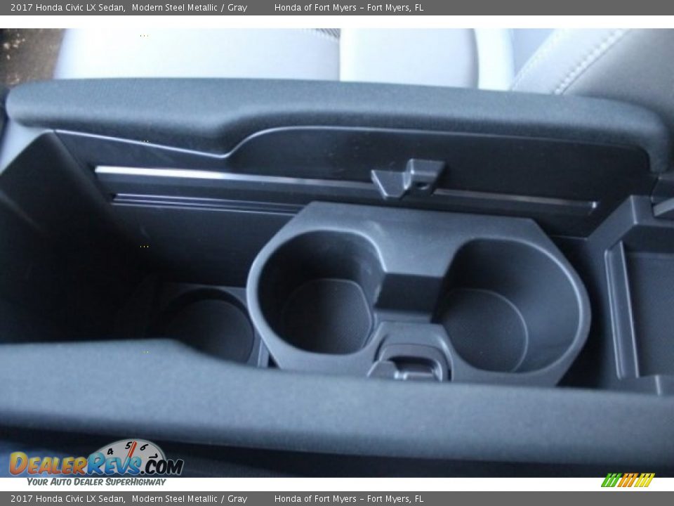 2017 Honda Civic LX Sedan Modern Steel Metallic / Gray Photo #22