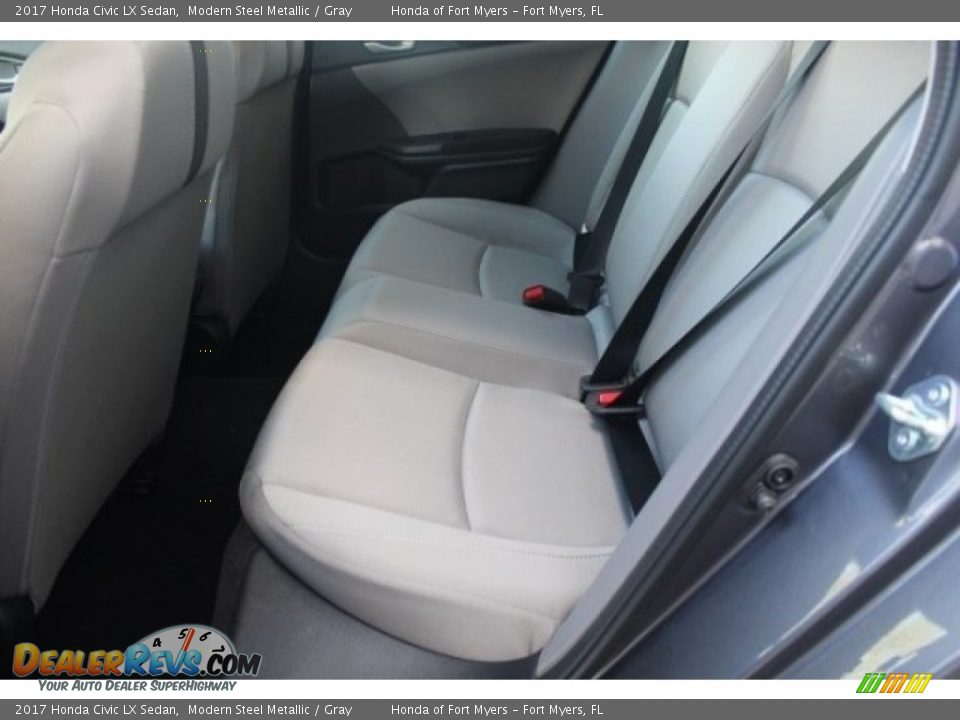 2017 Honda Civic LX Sedan Modern Steel Metallic / Gray Photo #24