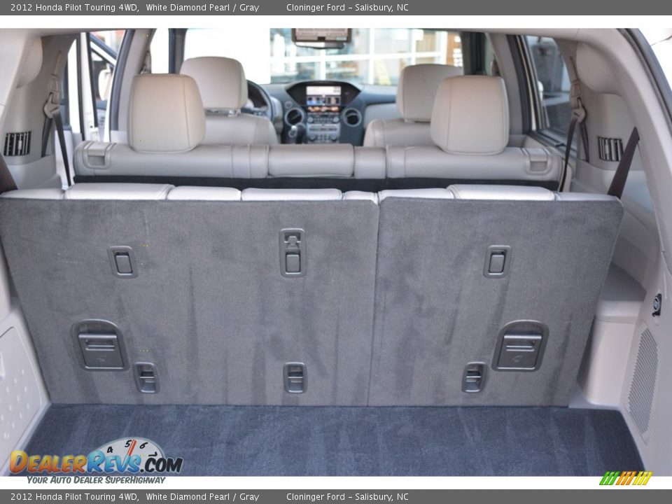 2012 Honda Pilot Touring 4WD White Diamond Pearl / Gray Photo #14