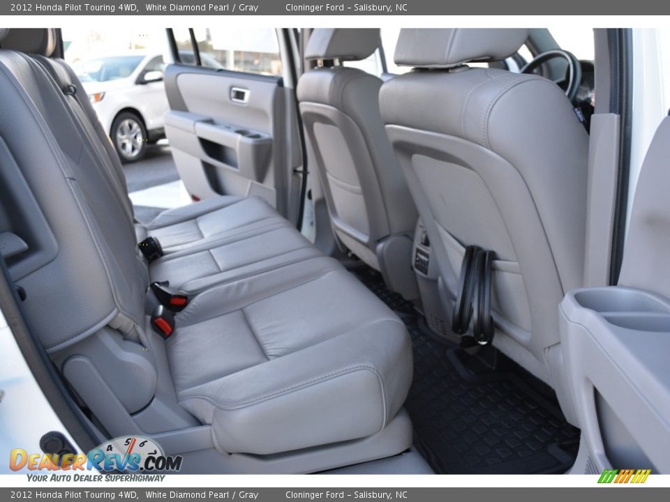 2012 Honda Pilot Touring 4WD White Diamond Pearl / Gray Photo #16