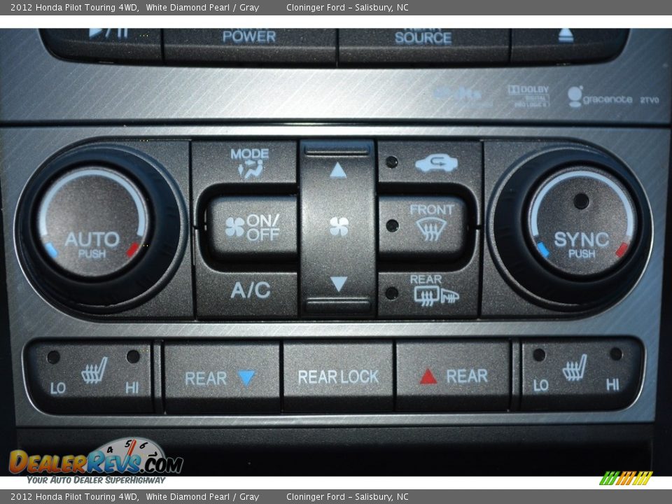 2012 Honda Pilot Touring 4WD White Diamond Pearl / Gray Photo #22