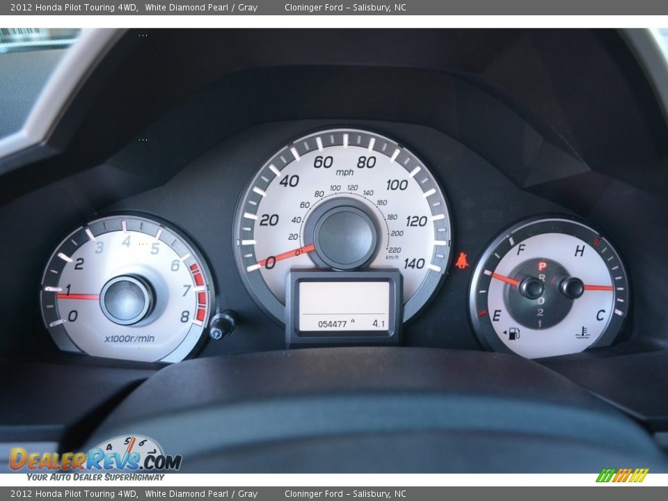 2012 Honda Pilot Touring 4WD White Diamond Pearl / Gray Photo #27