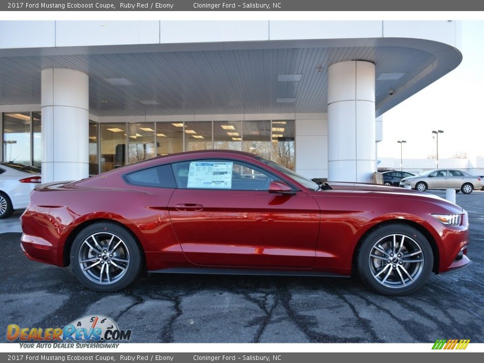 2017 Ford Mustang Ecoboost Coupe Ruby Red / Ebony Photo #2