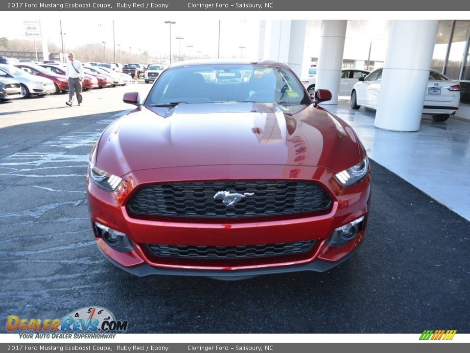 2017 Ford Mustang Ecoboost Coupe Ruby Red / Ebony Photo #4