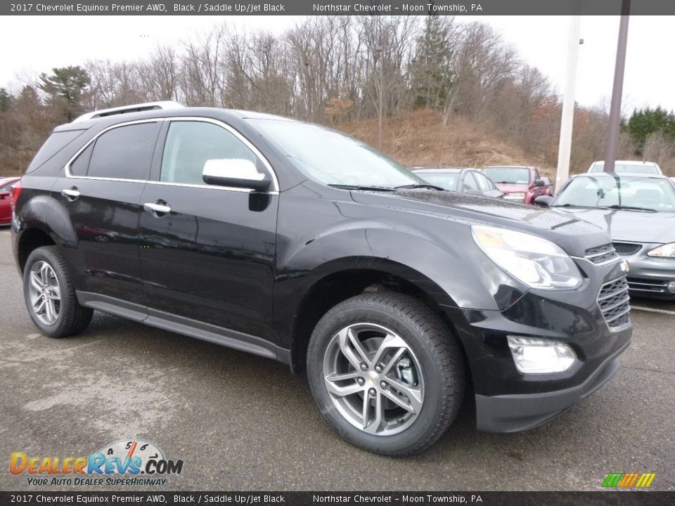 2017 Chevrolet Equinox Premier AWD Black / Saddle Up/Jet Black Photo #3
