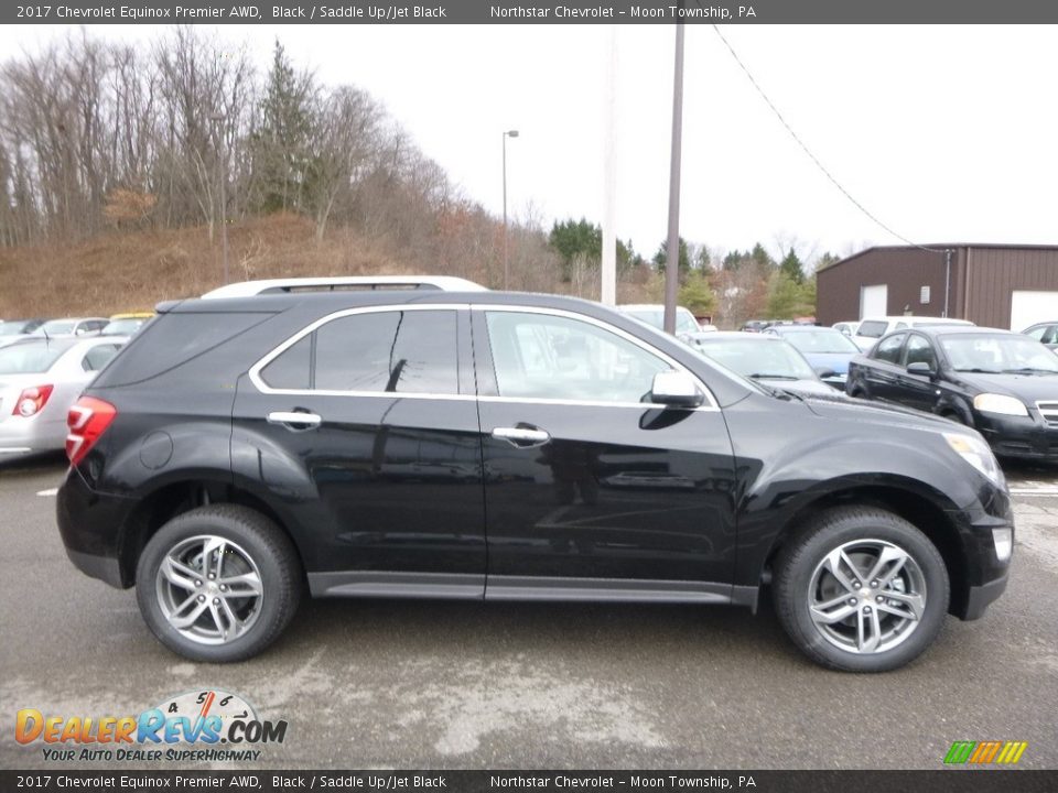 2017 Chevrolet Equinox Premier AWD Black / Saddle Up/Jet Black Photo #4