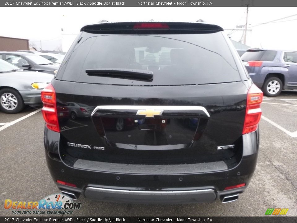 2017 Chevrolet Equinox Premier AWD Black / Saddle Up/Jet Black Photo #6