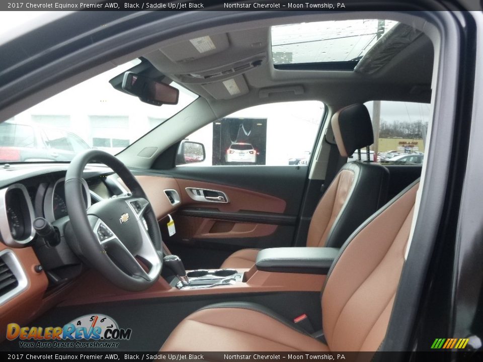 2017 Chevrolet Equinox Premier AWD Black / Saddle Up/Jet Black Photo #10