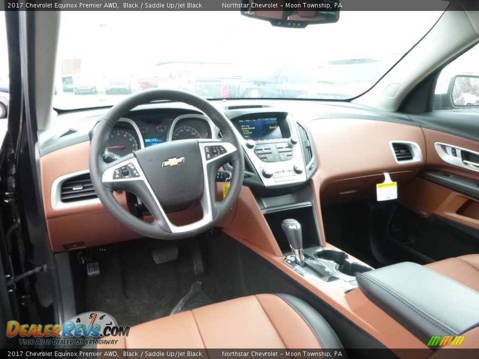 2017 Chevrolet Equinox Premier AWD Black / Saddle Up/Jet Black Photo #12