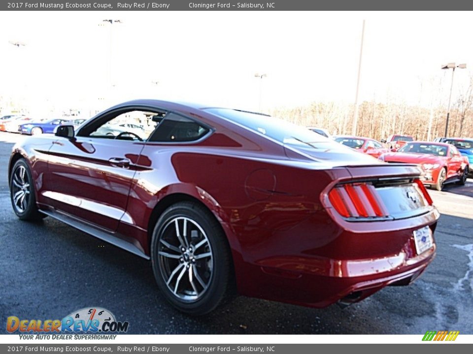 2017 Ford Mustang Ecoboost Coupe Ruby Red / Ebony Photo #17