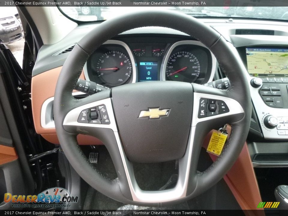 2017 Chevrolet Equinox Premier AWD Black / Saddle Up/Jet Black Photo #16