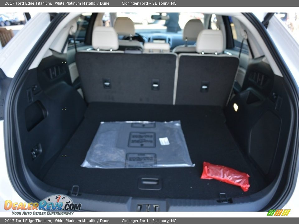 2017 Ford Edge Titanium White Platinum Metallic / Dune Photo #9