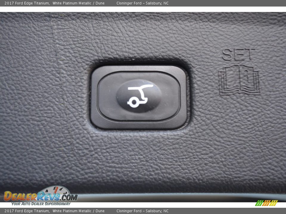 2017 Ford Edge Titanium White Platinum Metallic / Dune Photo #10