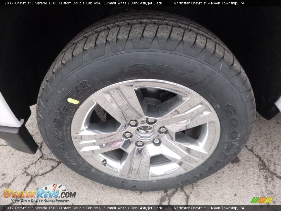 2017 Chevrolet Silverado 1500 Custom Double Cab 4x4 Summit White / Dark Ash/Jet Black Photo #10