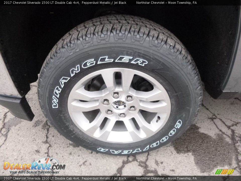 2017 Chevrolet Silverado 1500 LT Double Cab 4x4 Pepperdust Metallic / Jet Black Photo #9