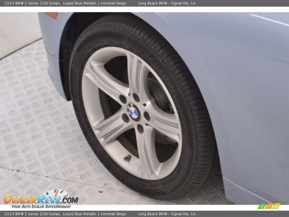 2014 BMW 3 Series 328i Sedan Liquid Blue Metallic / Venetian Beige Photo #9