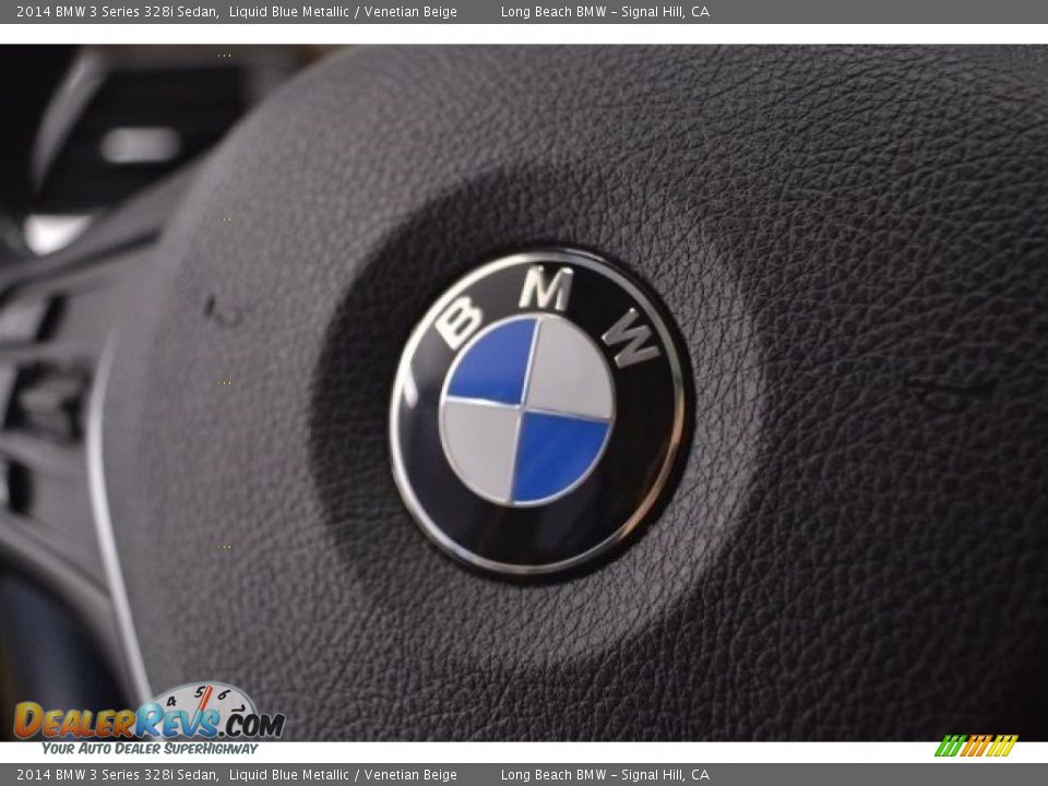 2014 BMW 3 Series 328i Sedan Liquid Blue Metallic / Venetian Beige Photo #29