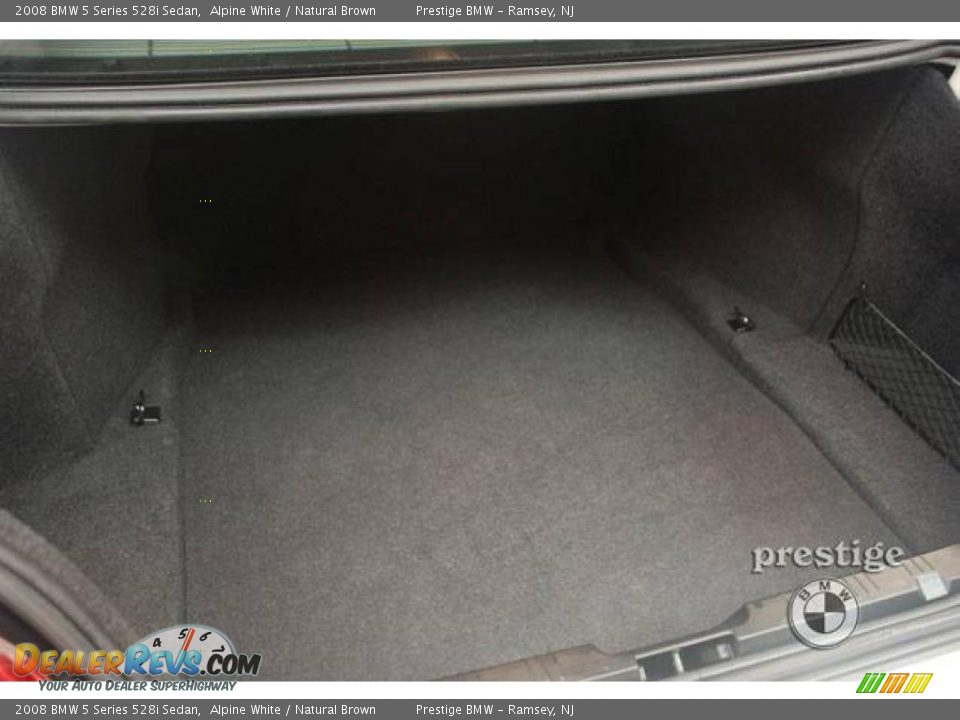 2008 BMW 5 Series 528i Sedan Alpine White / Natural Brown Photo #4