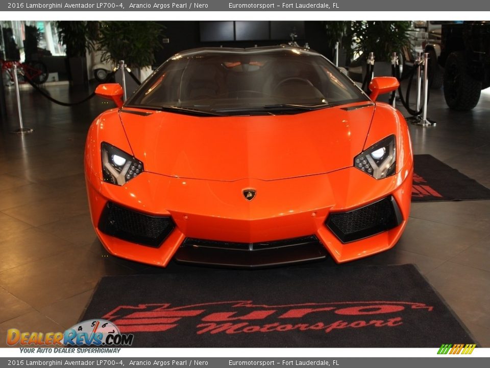 2016 Lamborghini Aventador LP700-4 Arancio Argos Pearl / Nero Photo #2