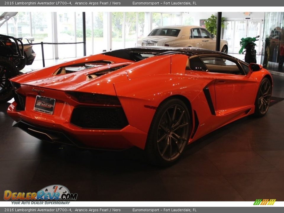 2016 Lamborghini Aventador LP700-4 Arancio Argos Pearl / Nero Photo #4