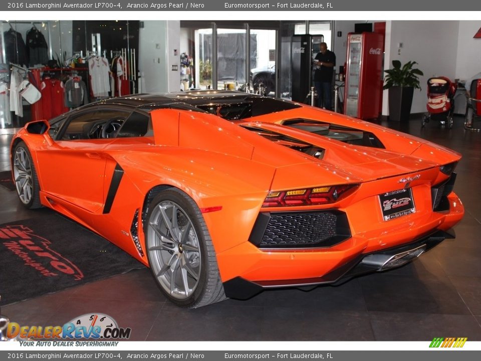 2016 Lamborghini Aventador LP700-4 Arancio Argos Pearl / Nero Photo #5