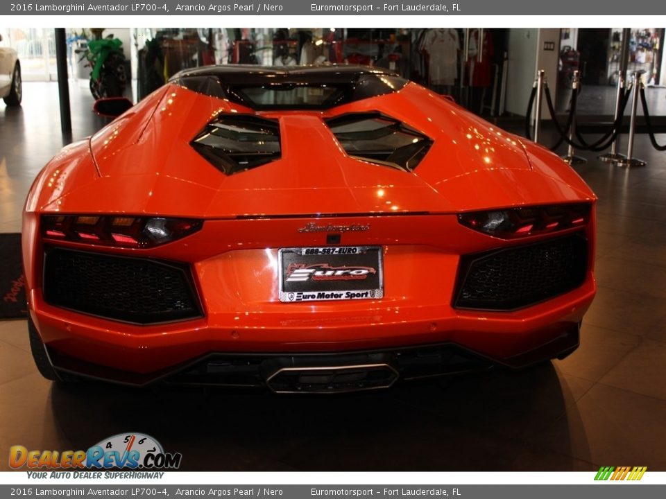 2016 Lamborghini Aventador LP700-4 Arancio Argos Pearl / Nero Photo #6