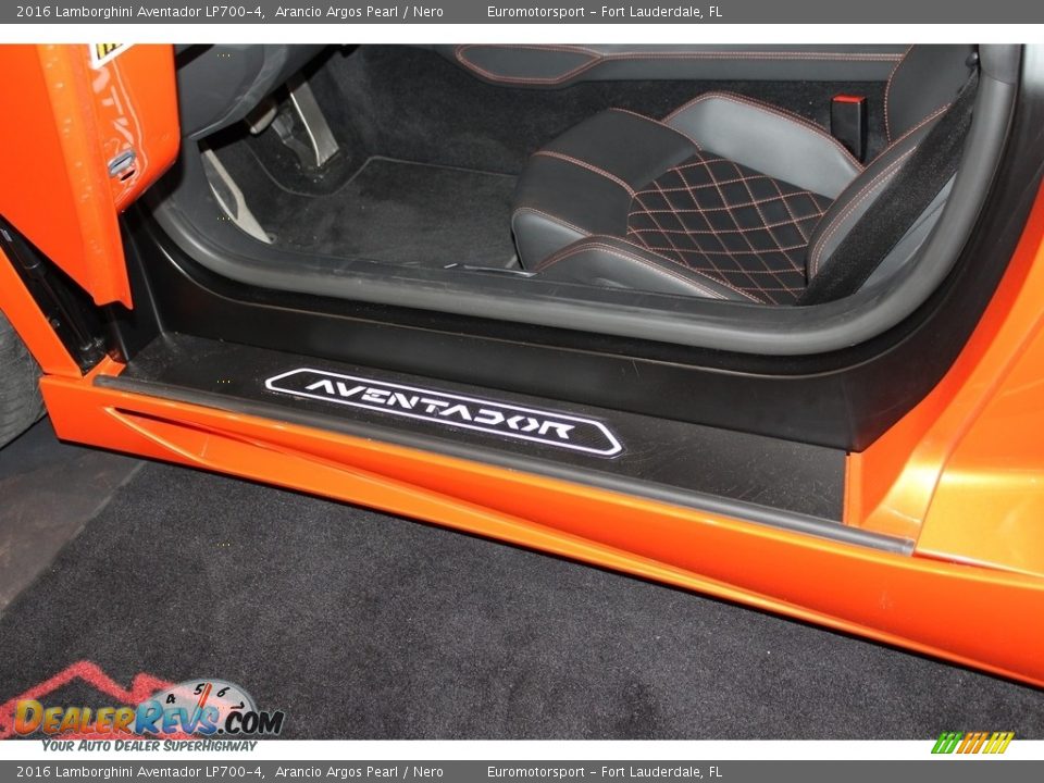 2016 Lamborghini Aventador LP700-4 Arancio Argos Pearl / Nero Photo #9