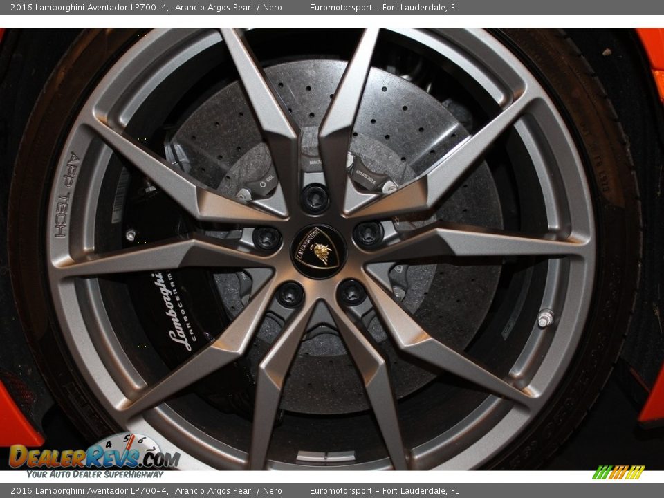 2016 Lamborghini Aventador LP700-4 Arancio Argos Pearl / Nero Photo #23