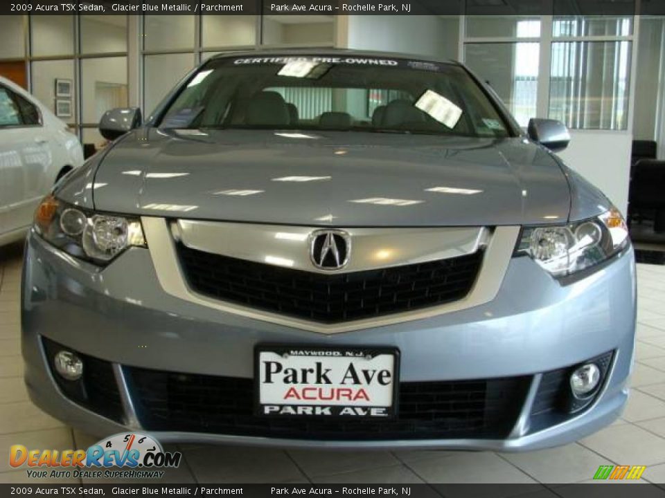 2009 Acura TSX Sedan Glacier Blue Metallic / Parchment Photo #2