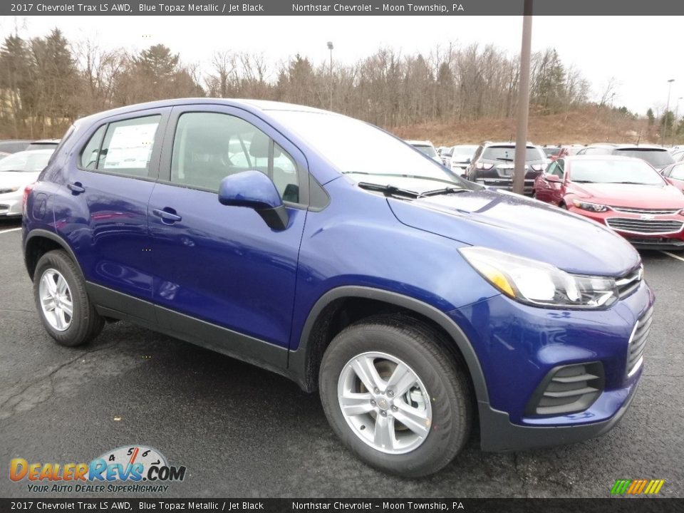 2017 Chevrolet Trax LS AWD Blue Topaz Metallic / Jet Black Photo #3