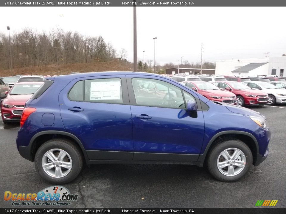 2017 Chevrolet Trax LS AWD Blue Topaz Metallic / Jet Black Photo #4