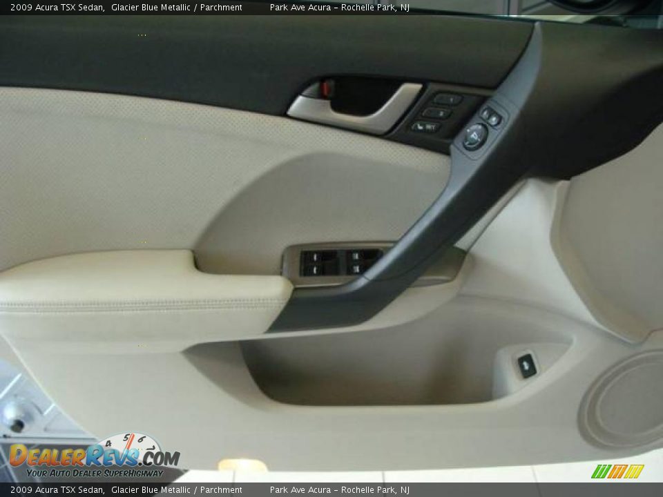 2009 Acura TSX Sedan Glacier Blue Metallic / Parchment Photo #7
