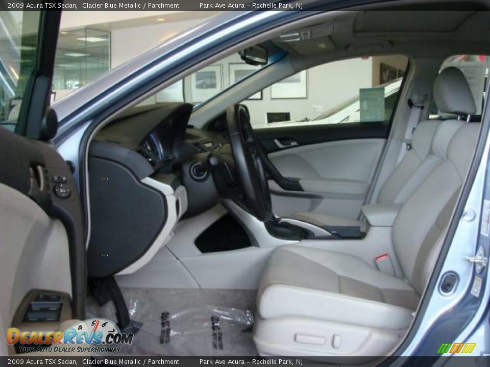2009 Acura TSX Sedan Glacier Blue Metallic / Parchment Photo #8
