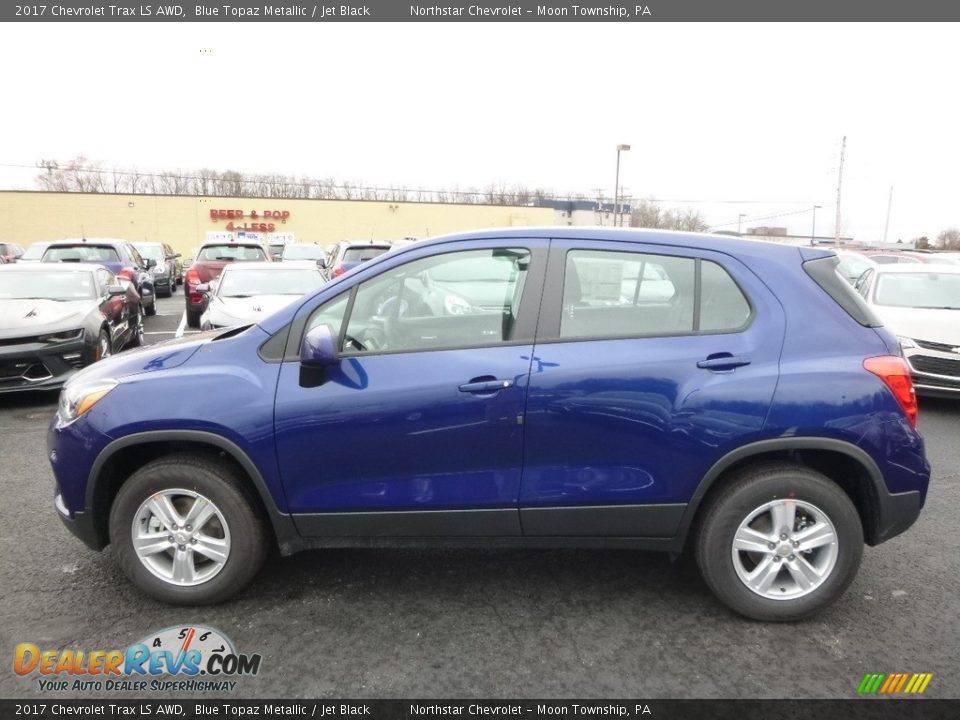 2017 Chevrolet Trax LS AWD Blue Topaz Metallic / Jet Black Photo #9