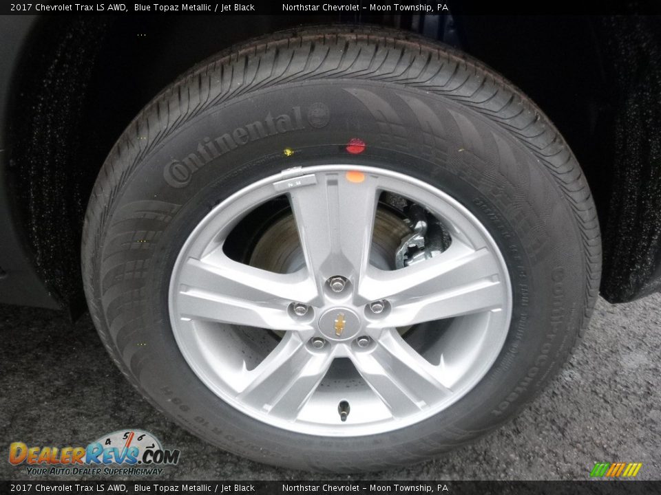 2017 Chevrolet Trax LS AWD Blue Topaz Metallic / Jet Black Photo #10