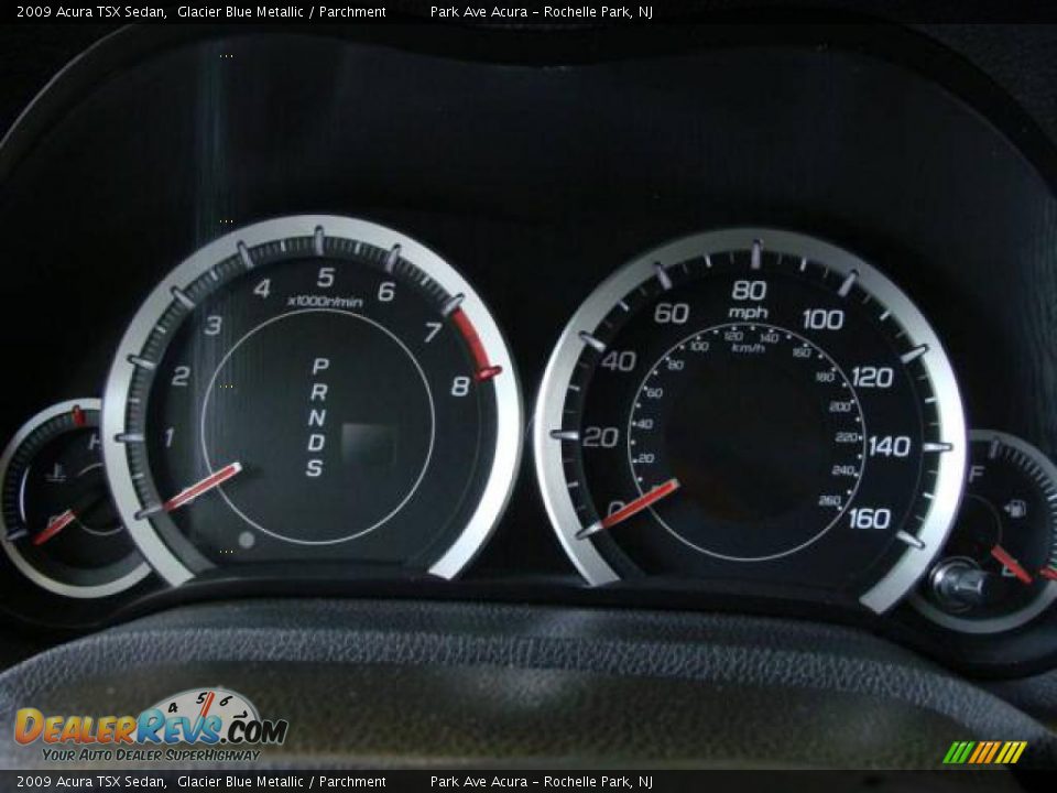 2009 Acura TSX Sedan Glacier Blue Metallic / Parchment Photo #11